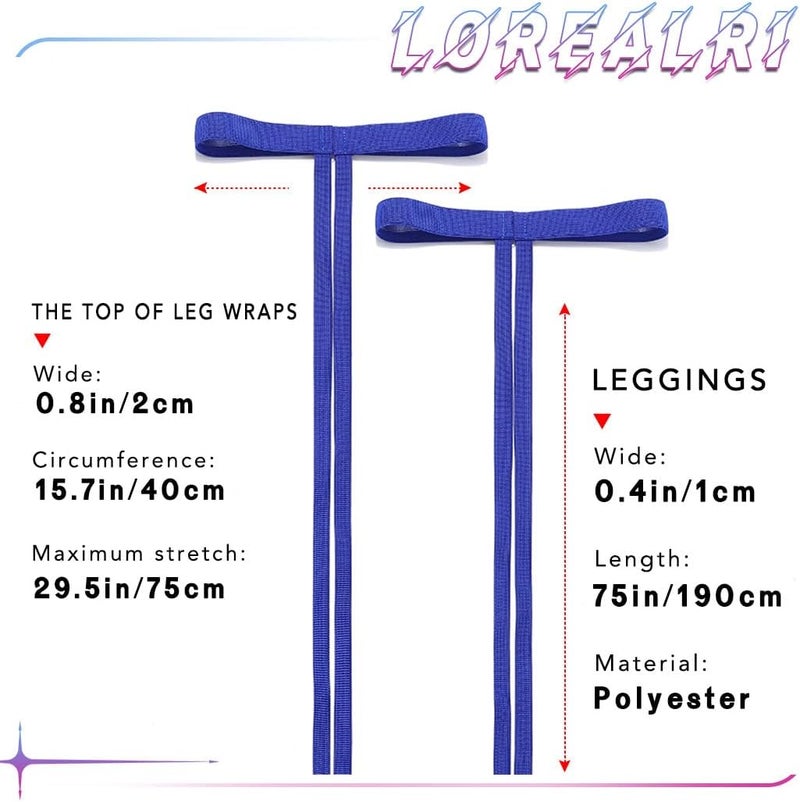 Lorealri Store أربطة الساق المرنة للحفلات - أربطة الساق بحجم كبير - ملابس الرقص لمهرجانات الموسيقى مثل كوتشيلا للنساء - Image 4